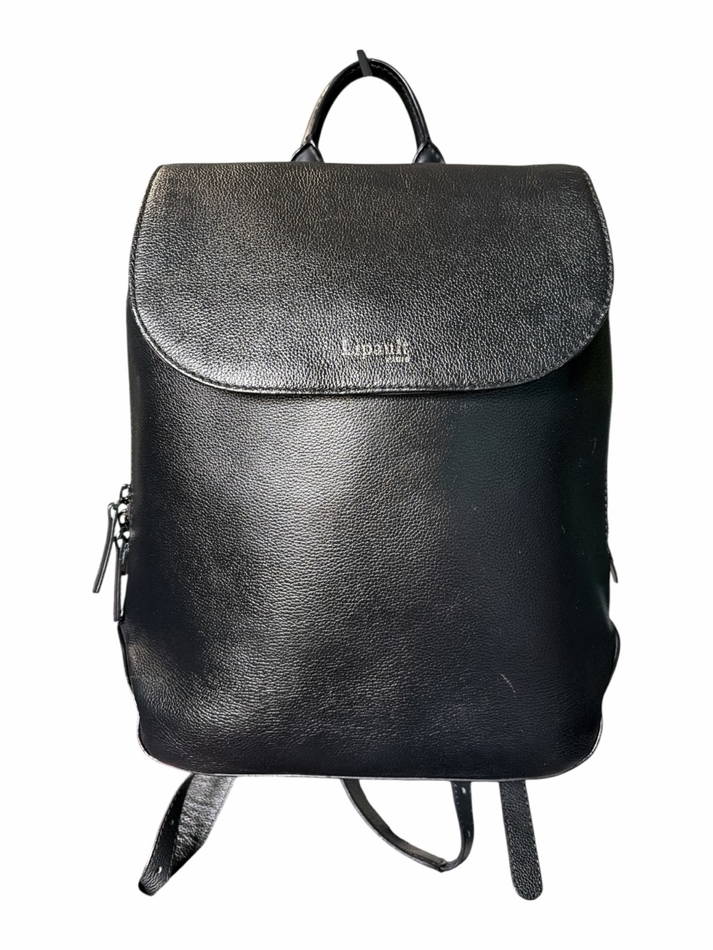 Like New Lipault Paris Plume Elegance Leather Backpack Purse